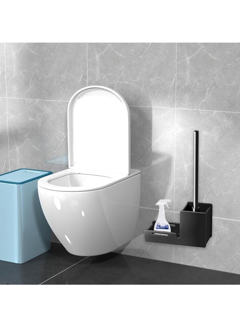 هاي هونور فرشاة تنظيف المرحاض | فرشاة مرحاض مدمجة | منظف فرشاة المرحاض، فرشاة مرحاض بشعيرات، فرشاة دعك المرحاض، فرشاة بتصميم نصف كروي، حامل فرشاة المرحاض (أبيض) - Image 2